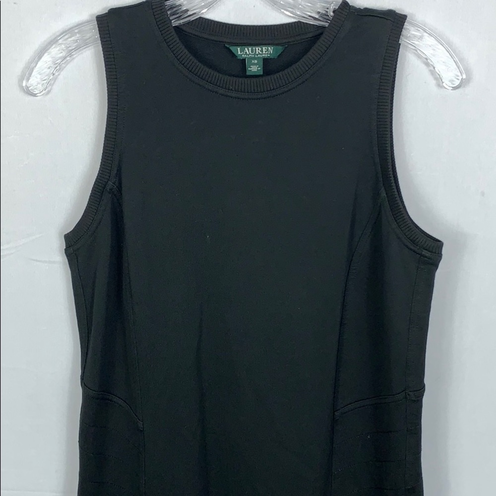 Ralph Lauren Black Sleeveless Knit Dress XS